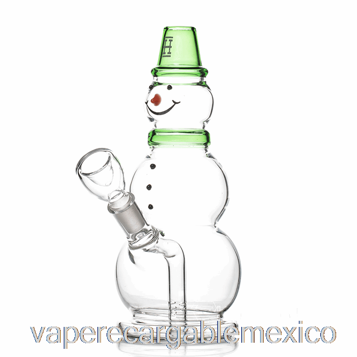 Vape Recargable Cáñamo Muñeco De Nieve Bong Verde